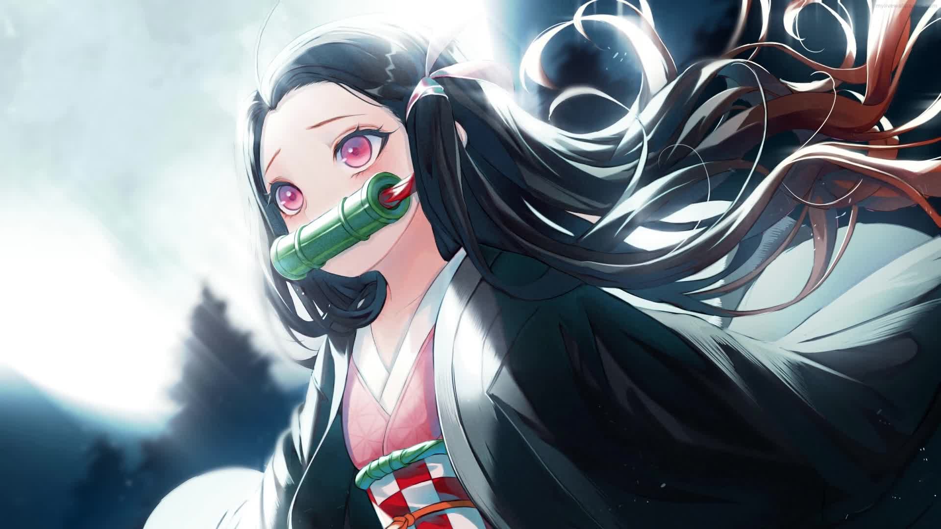 PC Nezuko Moon Shine HD Live Wallpaper