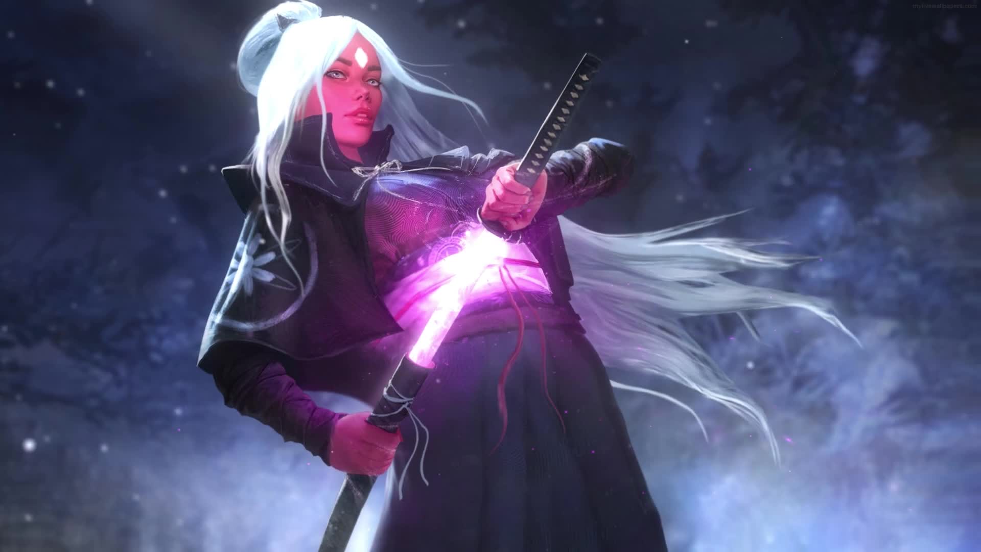 PC Nima The Black Lotus HD Live Wallpaper