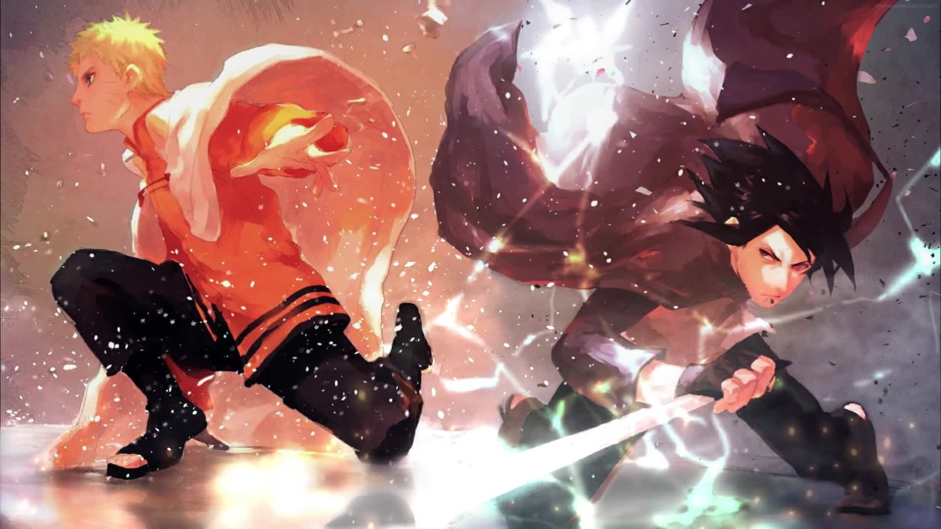 PC Naruto and Sasuke Fight HD Live Wallpaper