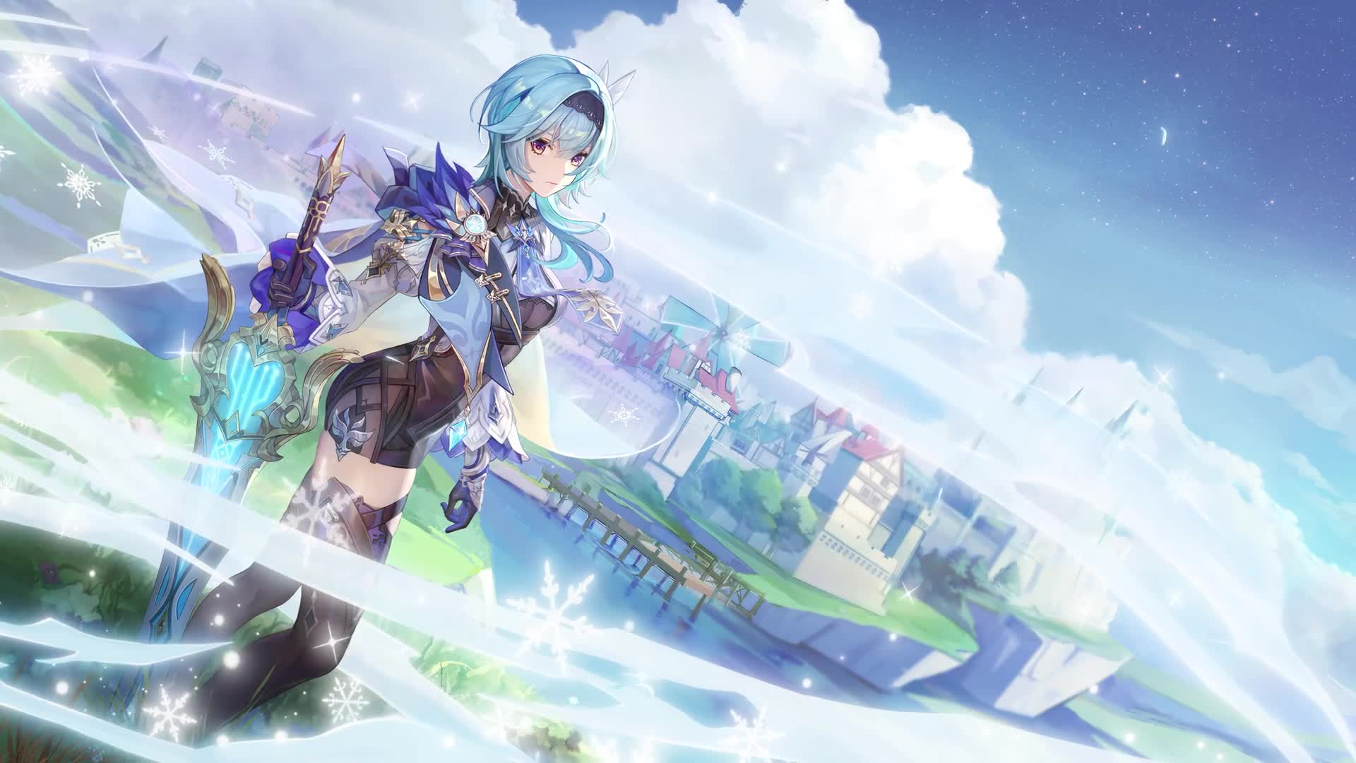 PC Eula Genshin Impact HD Live Wallpaper