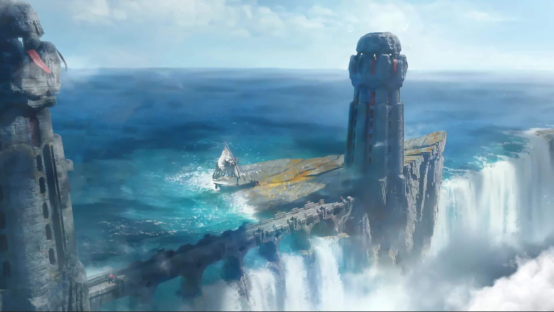 Watchers of The Eternal Falls Live Wallpaper