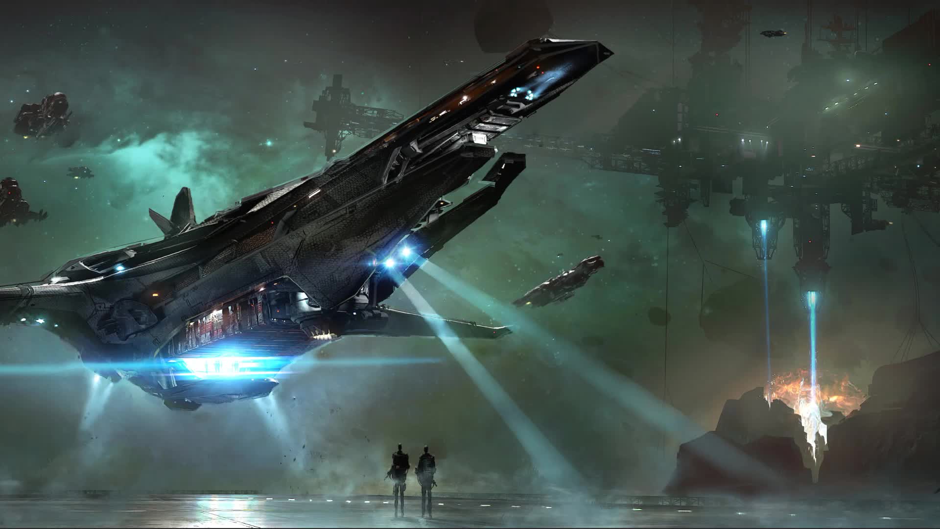 Star Citizen Banu Merchantman Game Live Wallpaper