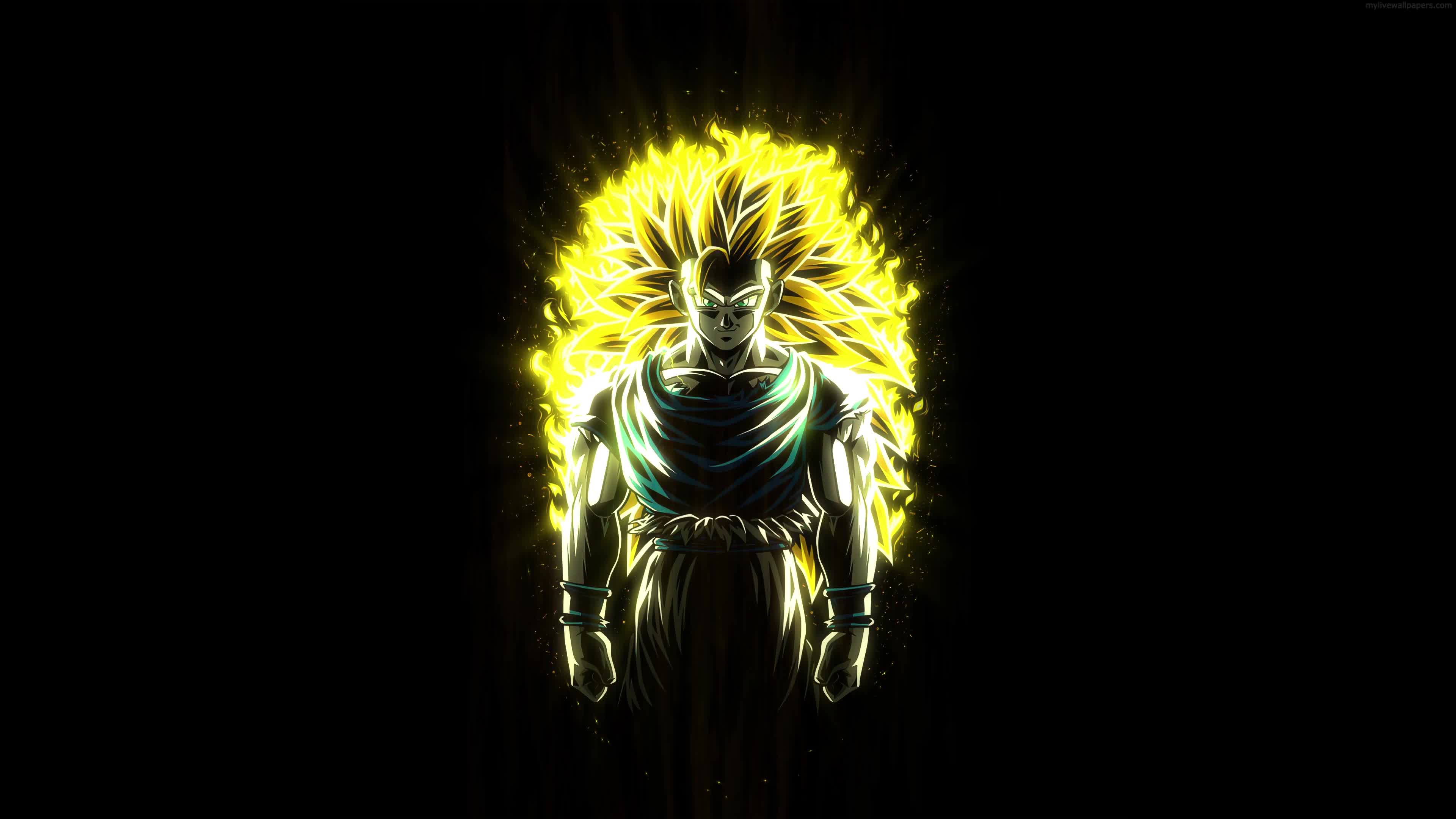 Anime Dragon Ball Z Goku SSJ3 4K Live Wallpaper