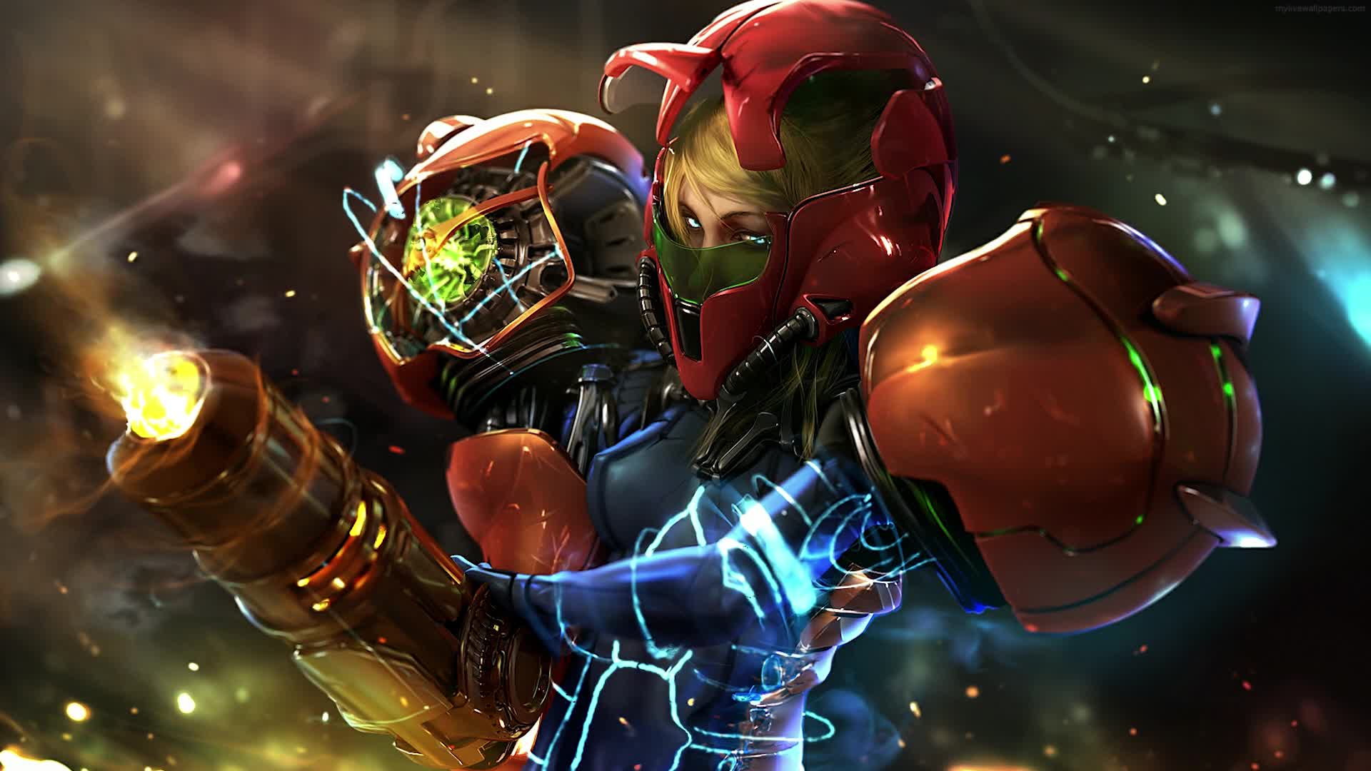 Samus Aran Metroid by Nintendo Game Live Wallpaper