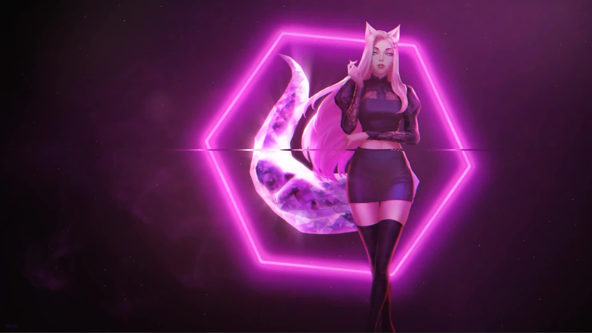 Ahri Kda Baddest Neon Pc Live Wallpaper