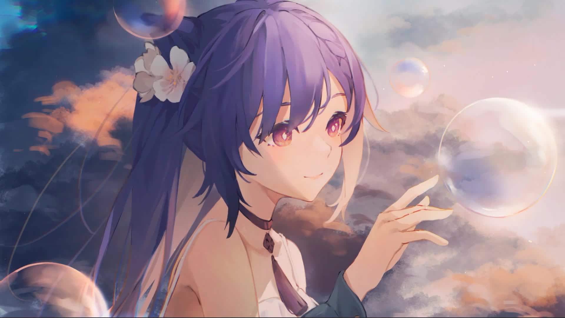 Keqing Genshin Impact Anime Pc Live Wallpaper