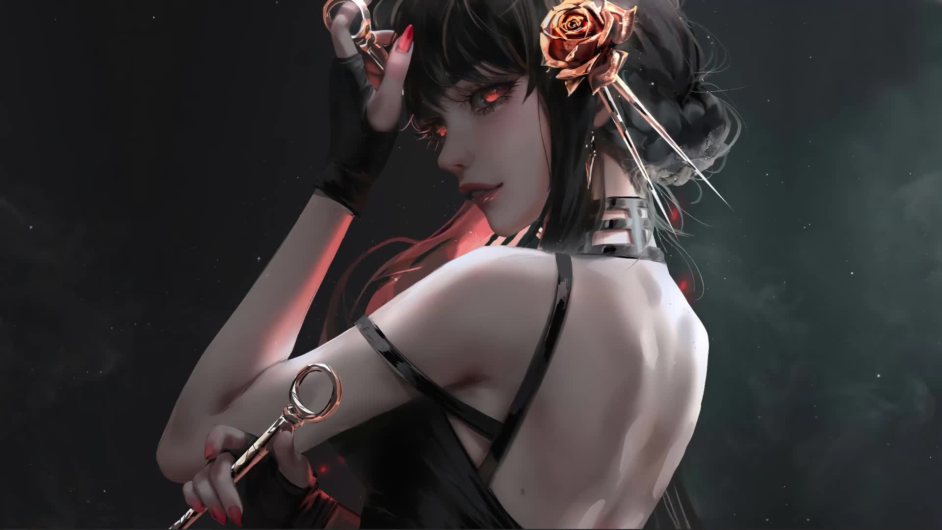 Spy X Family Yor Forger Dark Girl Anime Pc Live Wallpaper