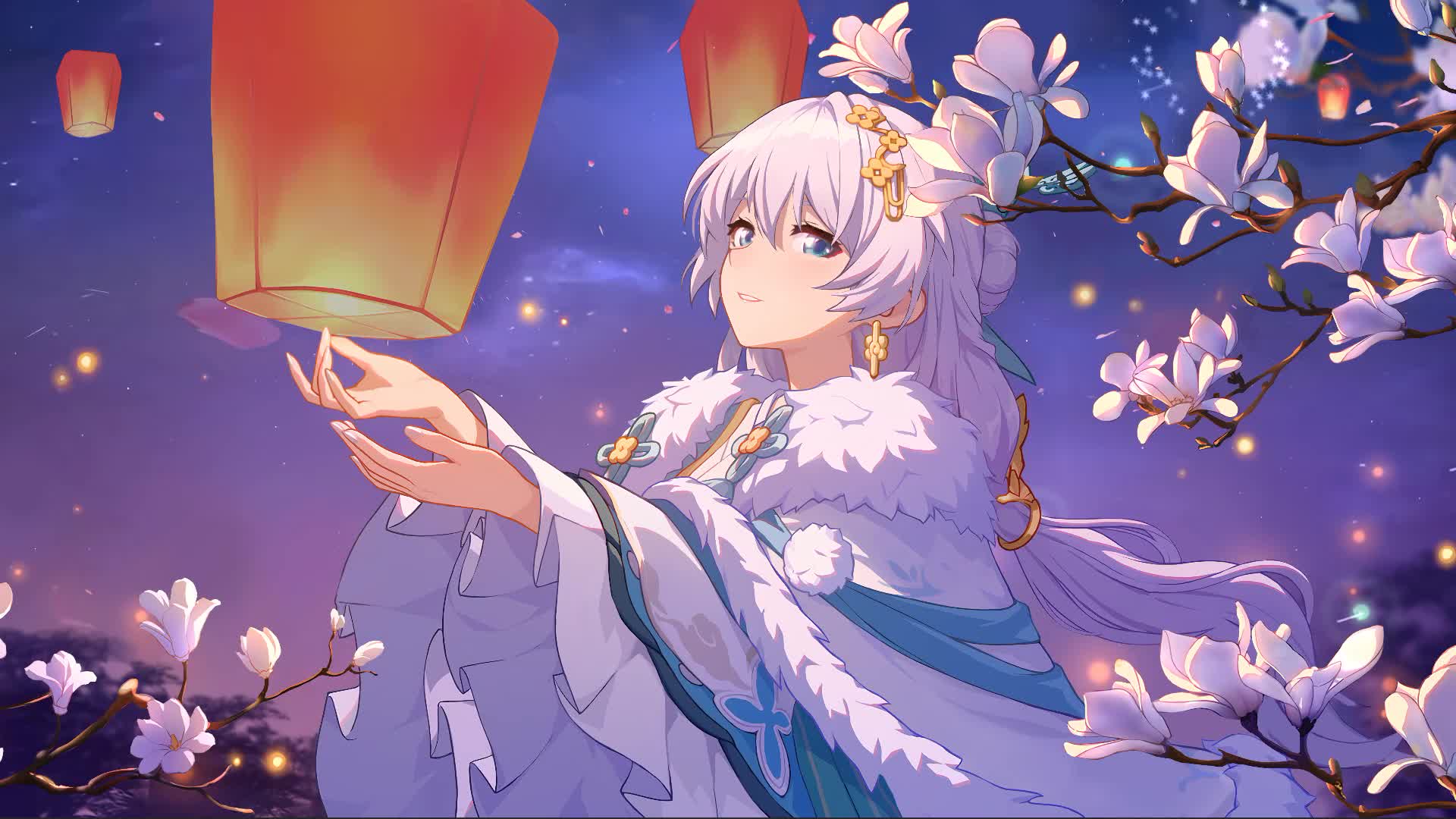 Honkai Impact 3rd Fireworks AnimeLive Wallpaper