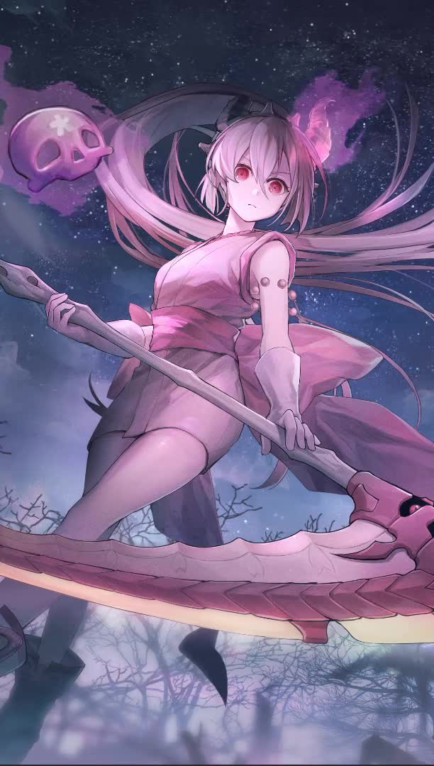 Red Blossoms From Underroot Anime Live Phone Wallpaper