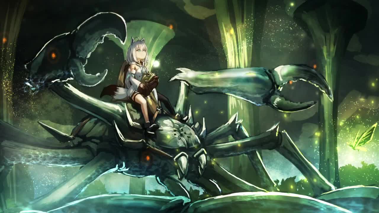 Hololive neko on a Karkinos  Ark Survival Evolved Wallpaper Engine