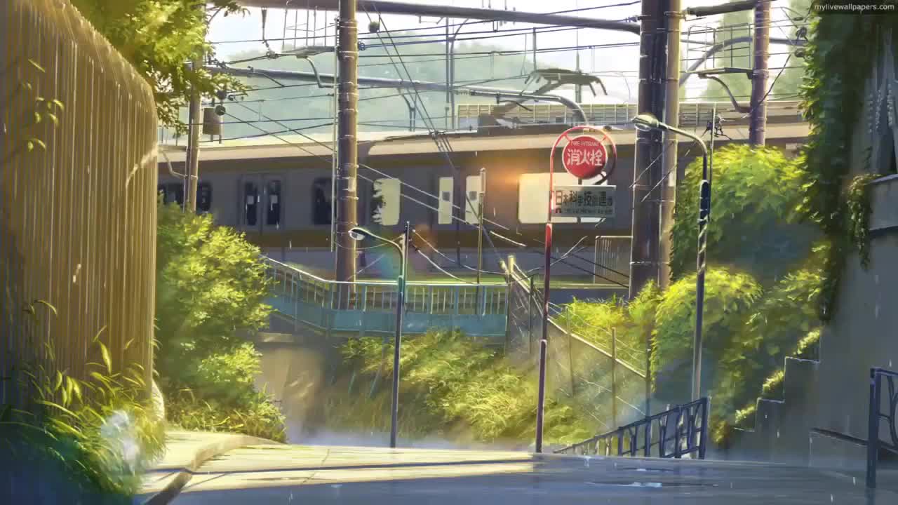 PC Wallpaper Engine - Anime Train Animated Wallpaper (Sound)