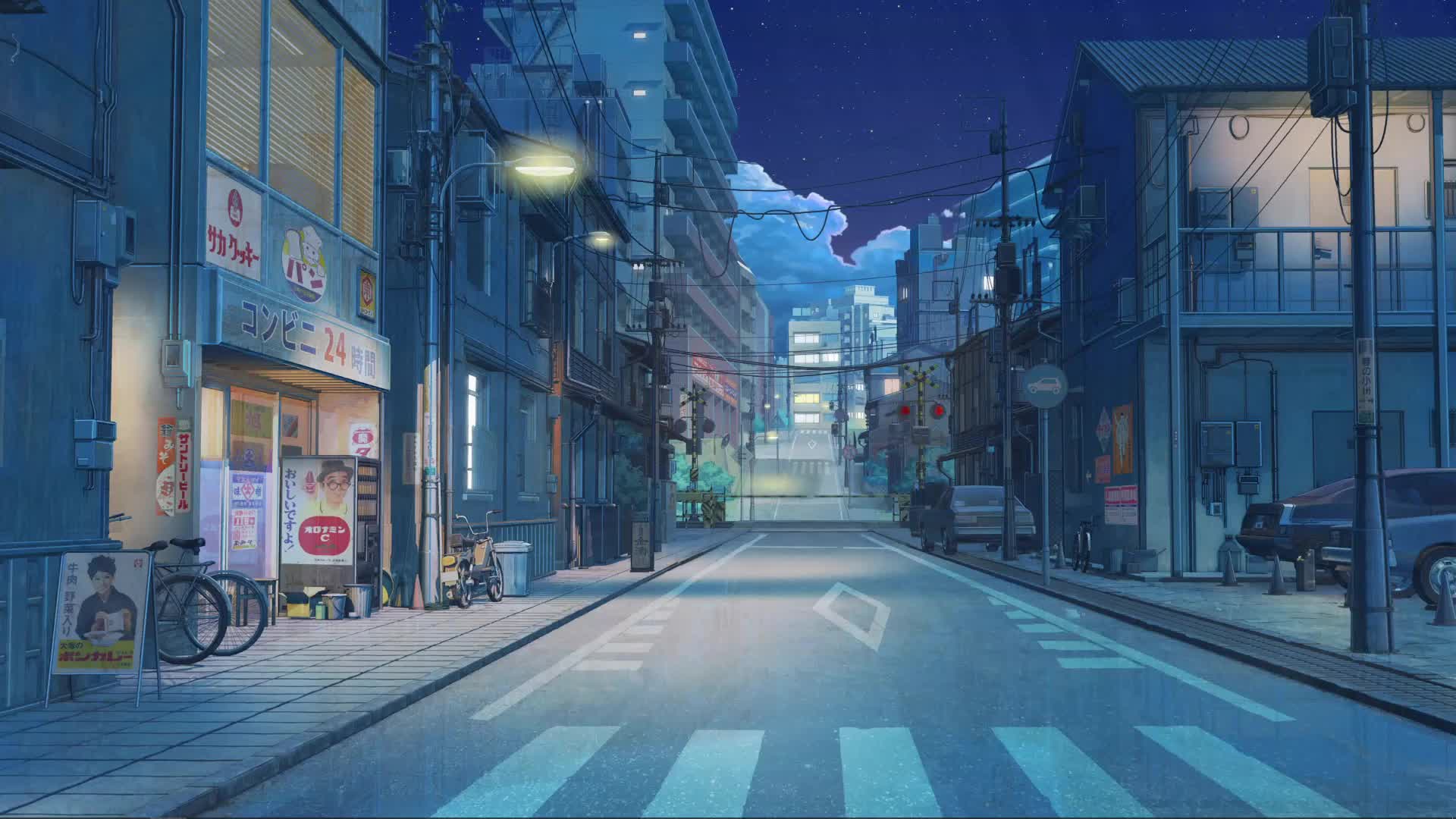 PC Street Japan - Night - (Wallpaper Engine)