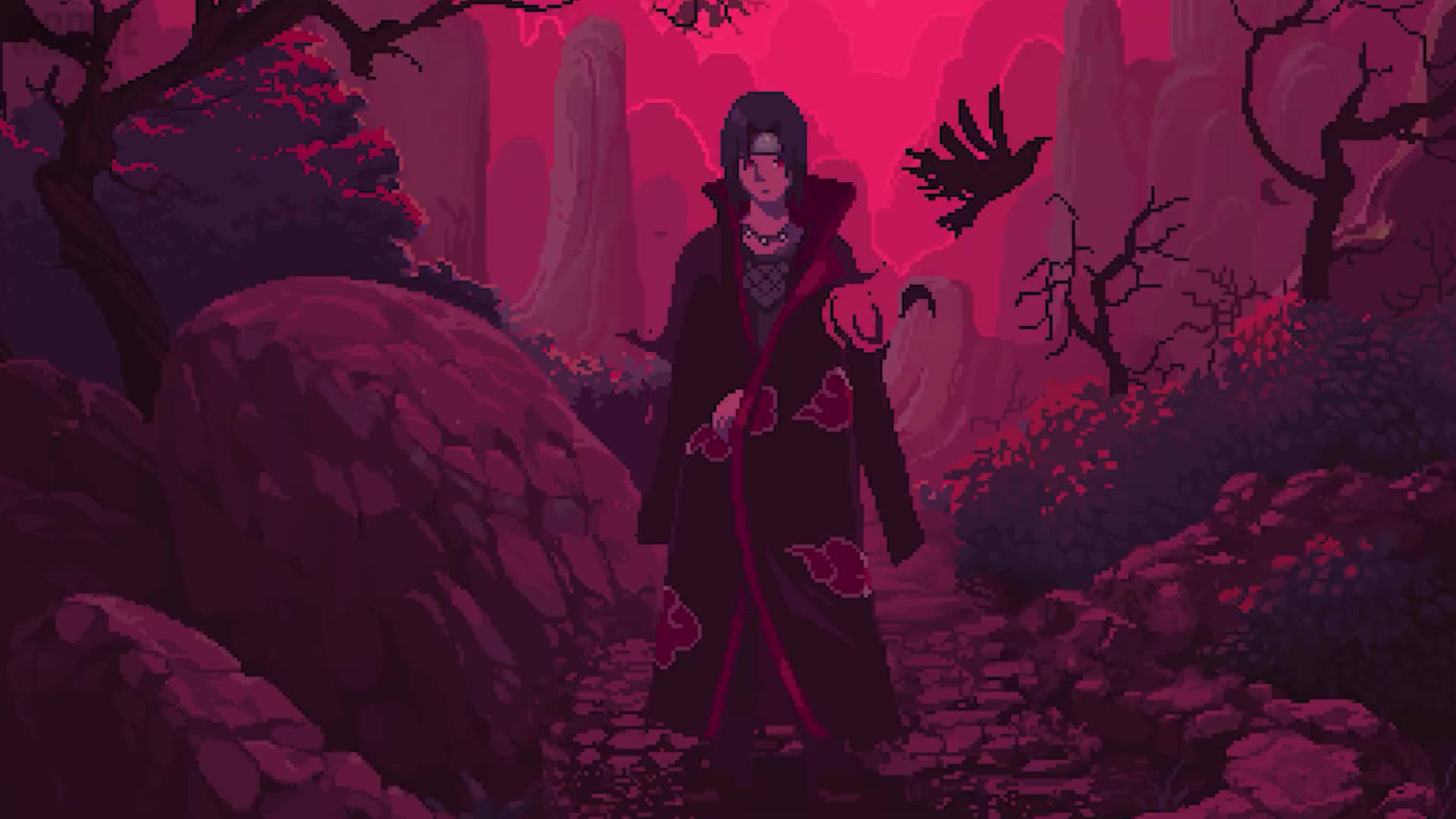 PC PIXEL-ITACHI UCHIHA LIVE WALLPAPER