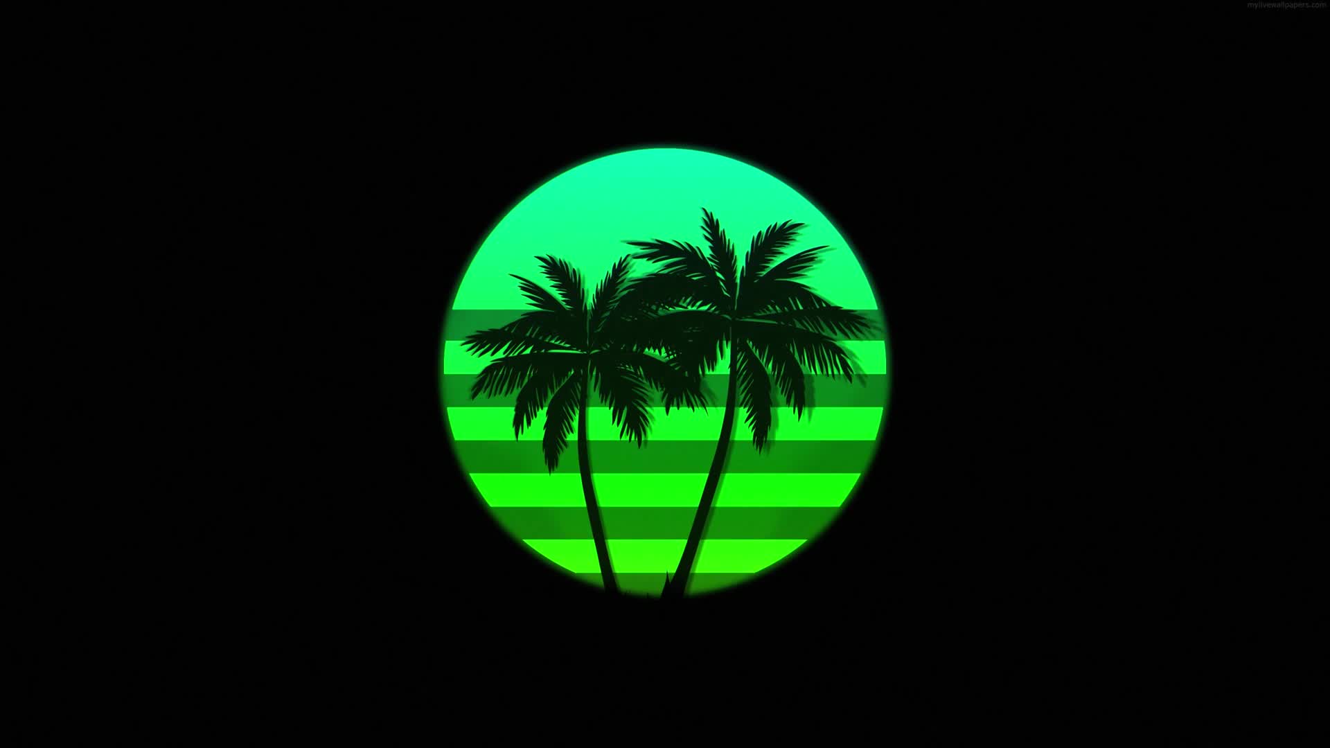 PC Synthwave Sunset 4K