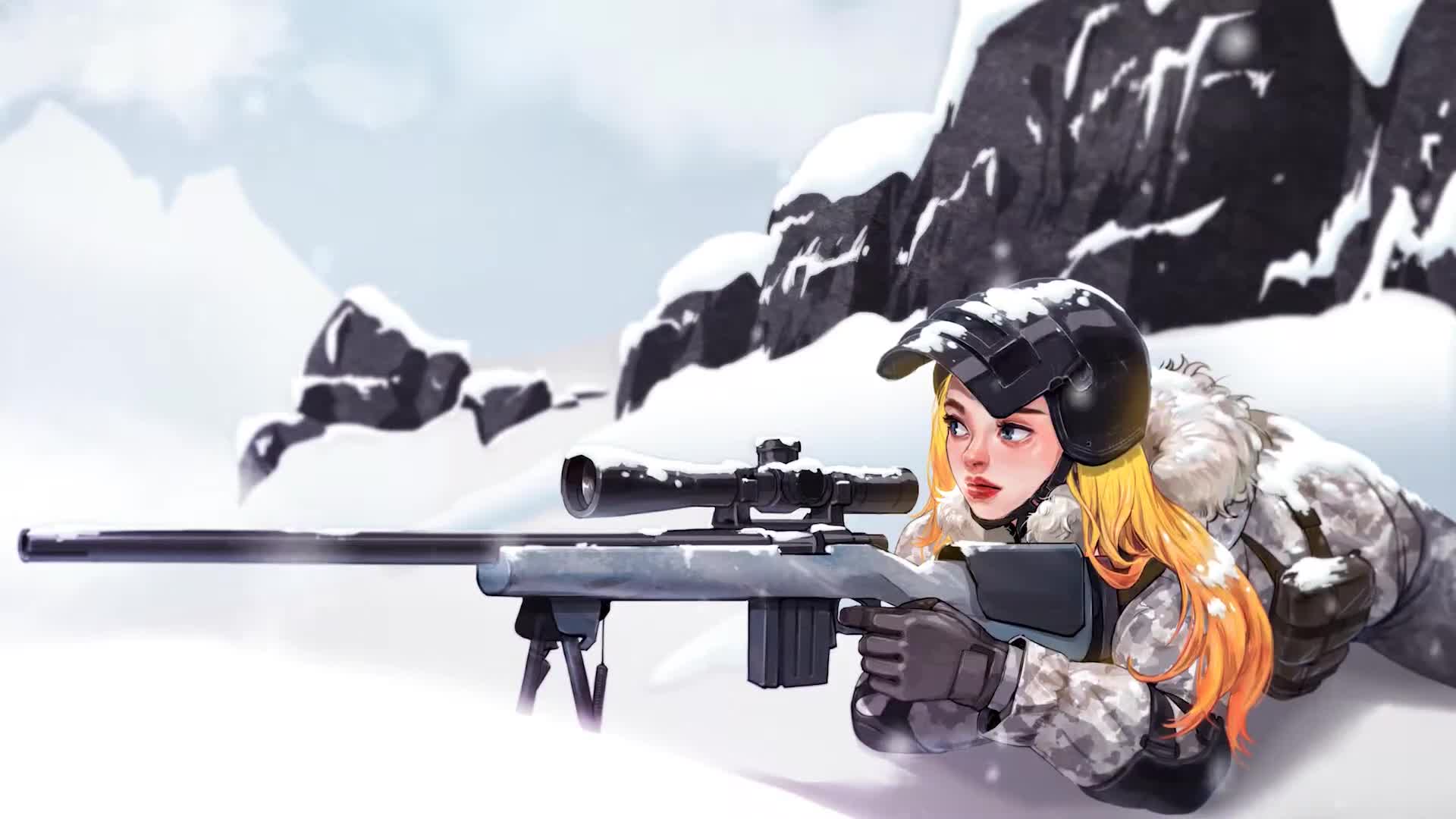 Cool PUBG M24 Girl 4k Live Wallpaper