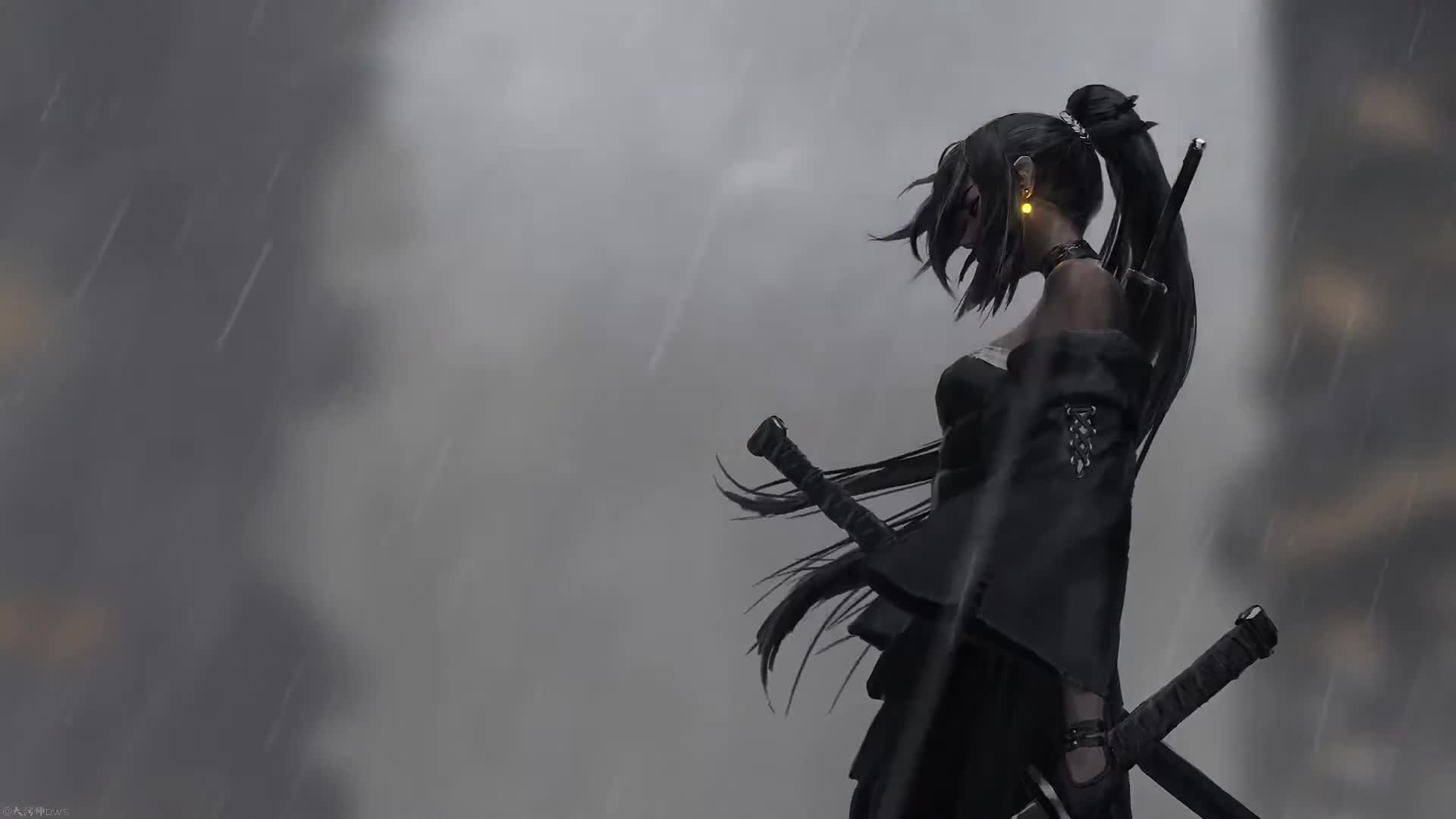 Wallpaper Engine Samurai Rain ＴＯＫＹＯ