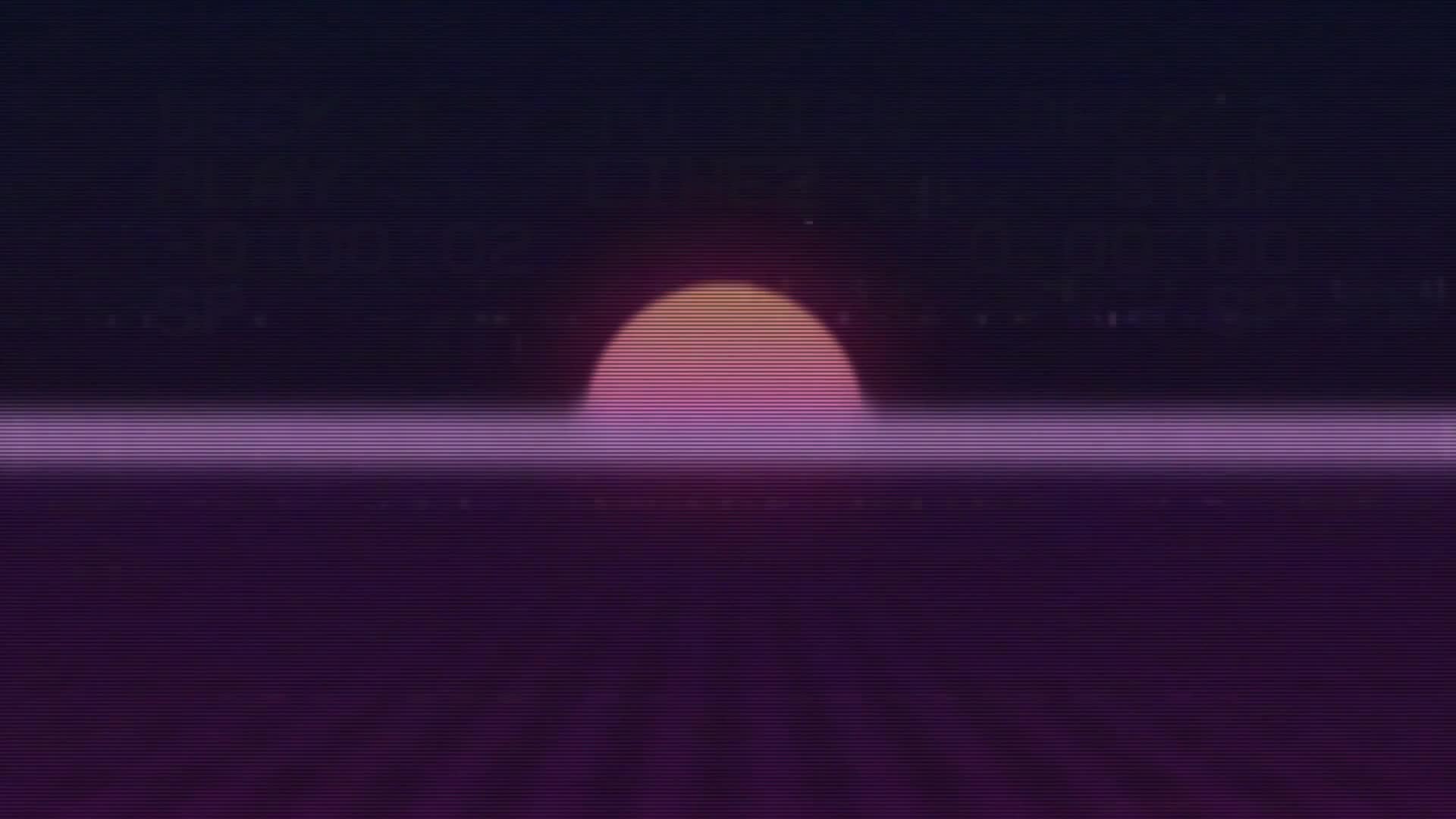 Grid 80s Futuristic Vintage Glitch