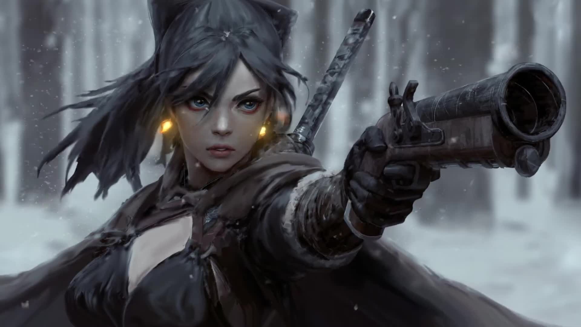 Snow Field Gunsliger  Live Wallpaper