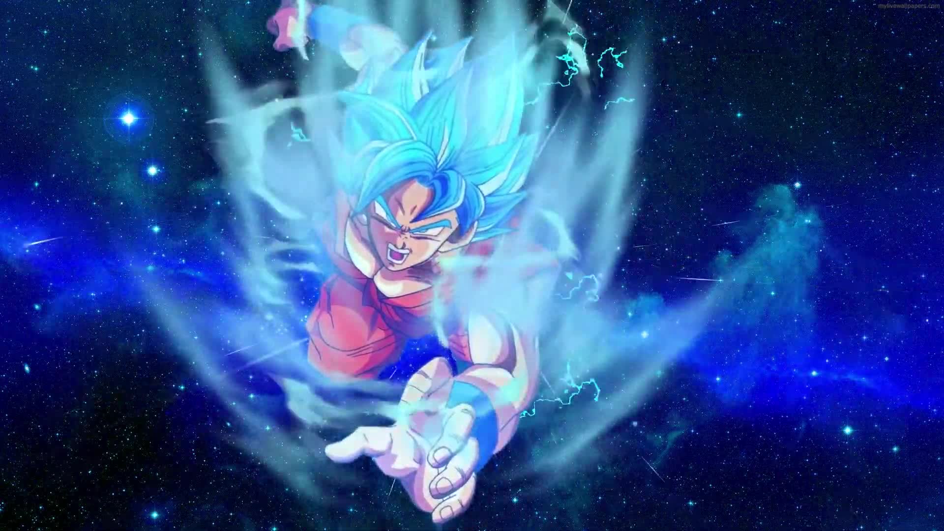 Cool DRAGON BALL SUPER SAIYAN BLUE GOKU 4k LIVE WALLPAPER