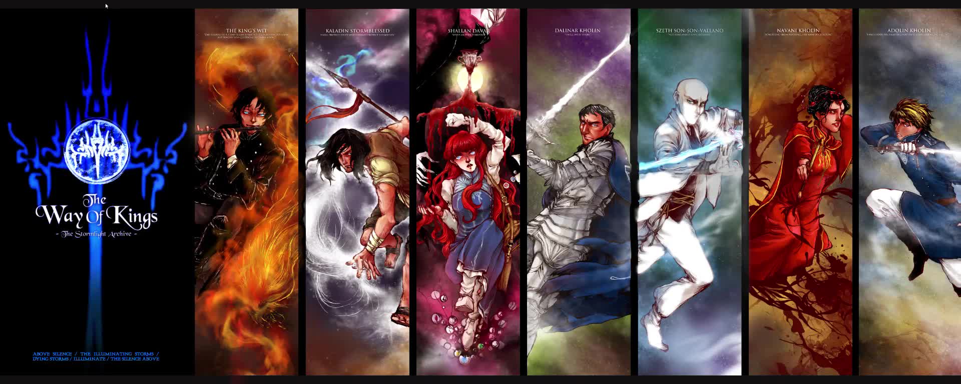 The Way of Kings Characters I by BotanicaXu