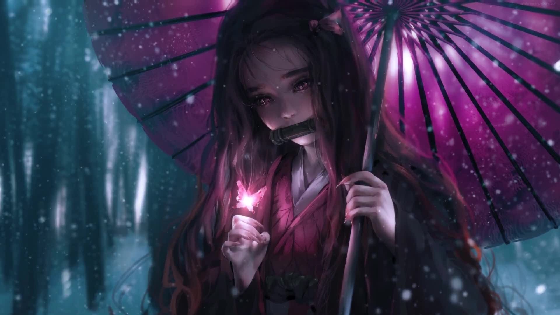 Cool Nezuko Kamado Demon Slayer 4k Live Wallpaper Demon Slayer Anime Live Wallpaper