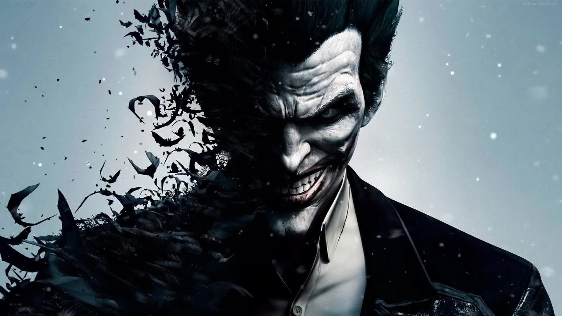 Cool Fading joker With Bats 4k Live wallpaper