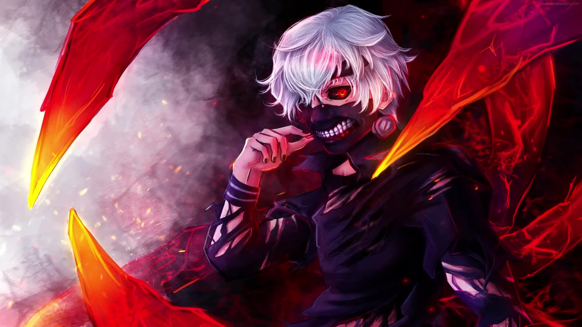 Cool Tokyo Ghoul Glow 4k Live Wallpaper