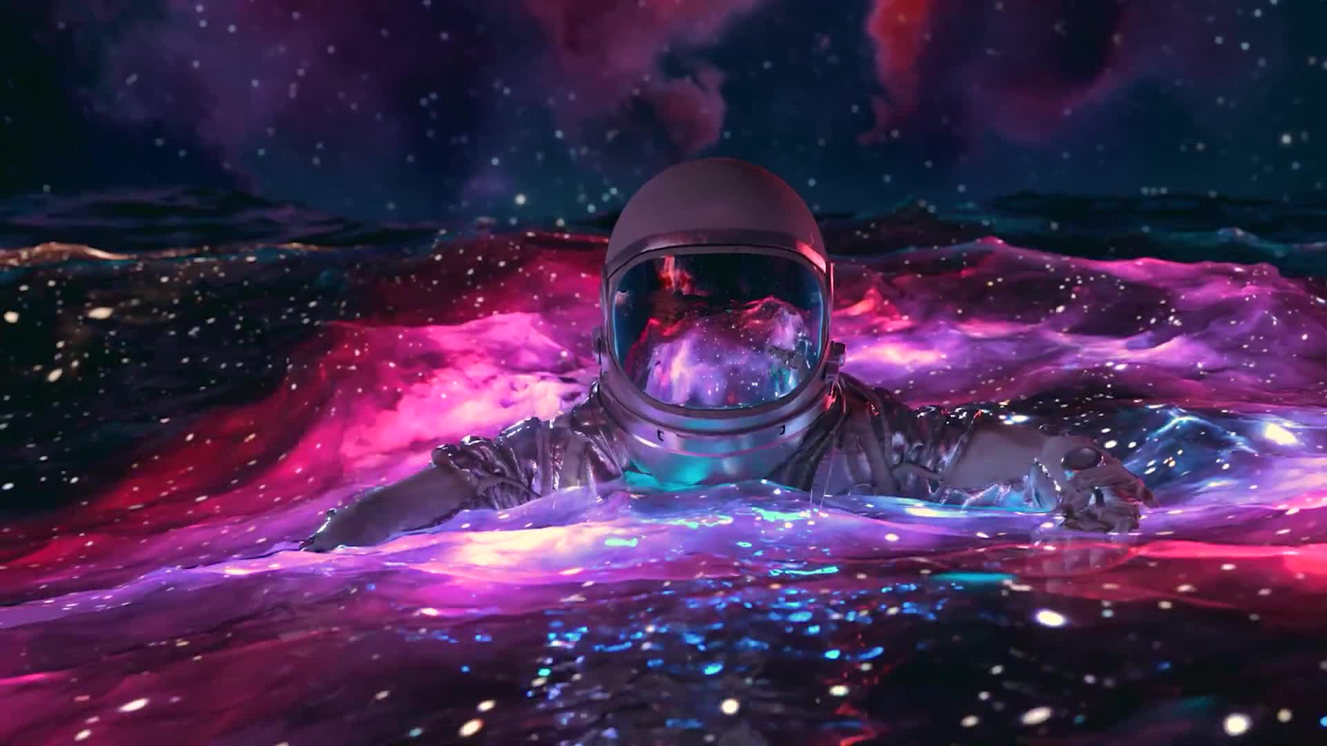 PC Floating in Space
