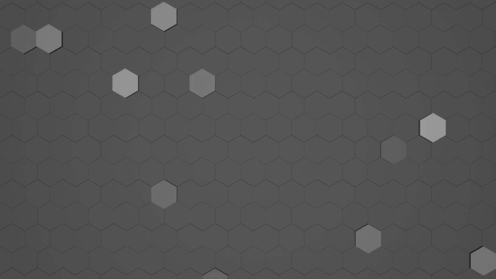 Black And White Background Video, Hexagon Motion Background Loop