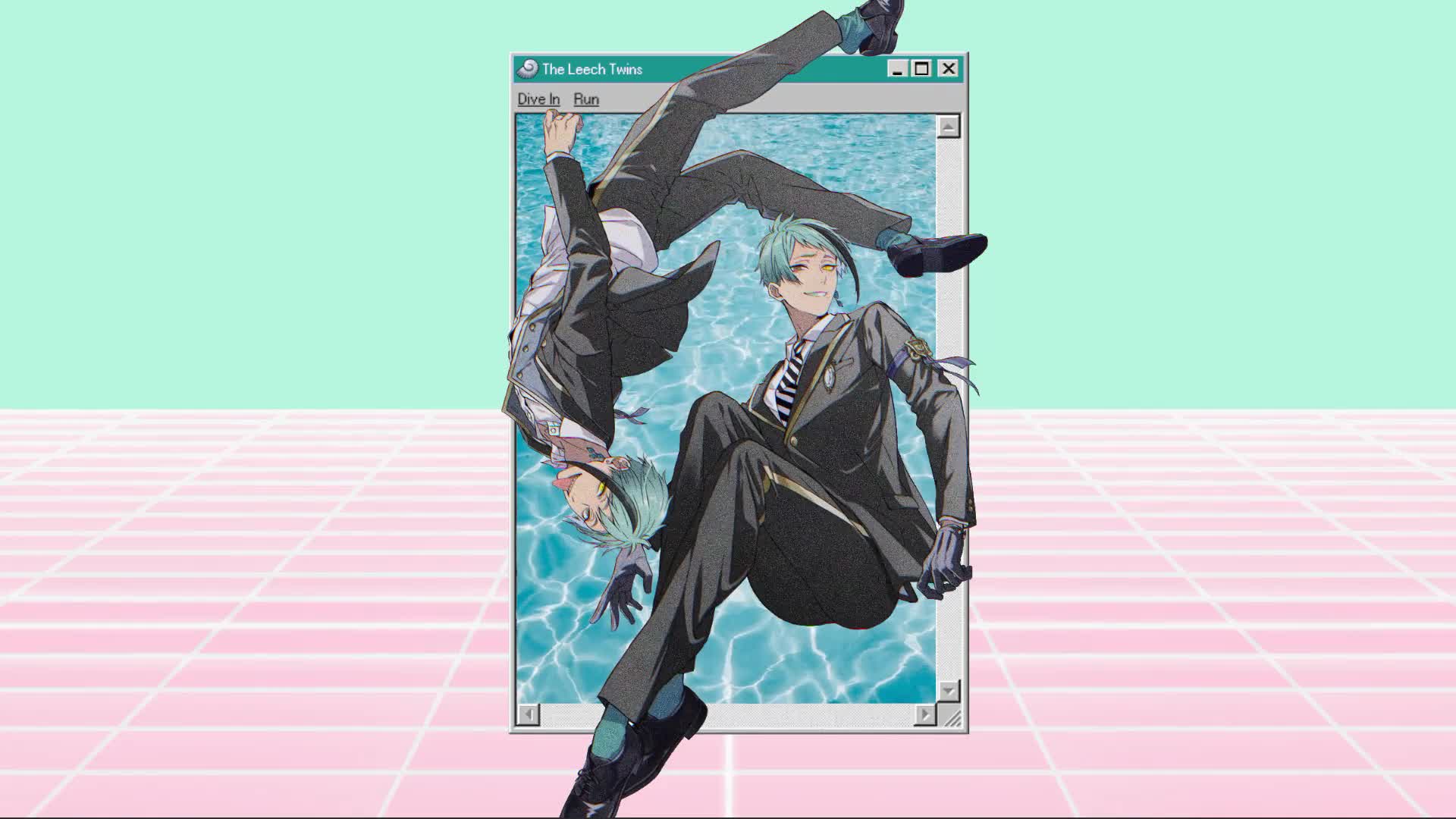 Anime Vaporwave Leech Twins Live Wallpaper