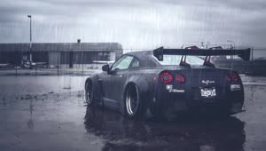 Fondo de Pantalla Animado Nissan GTR de Coches ? en Movimiento 4K