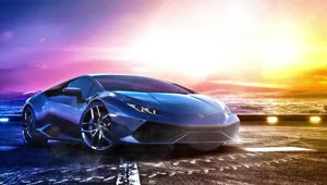 Fondo de Pantalla Animado Lamborghini Huracán de Coches ? en Movimiento