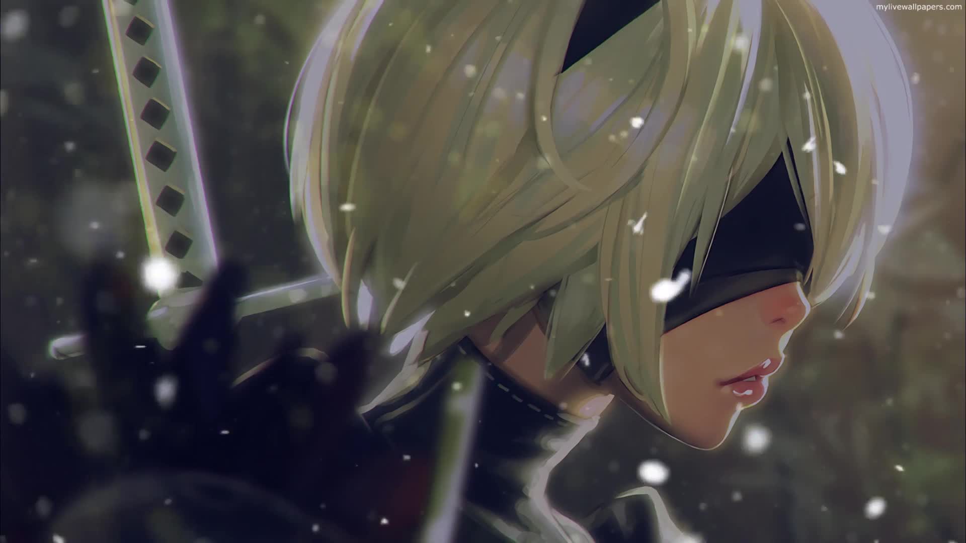 PC Nier Automata Snowfall Live Wallpaper