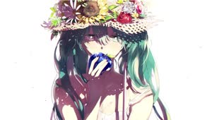 Fondo de Pantalla Animado Con Manzana de Hatsune Miku ? en Movimiento
