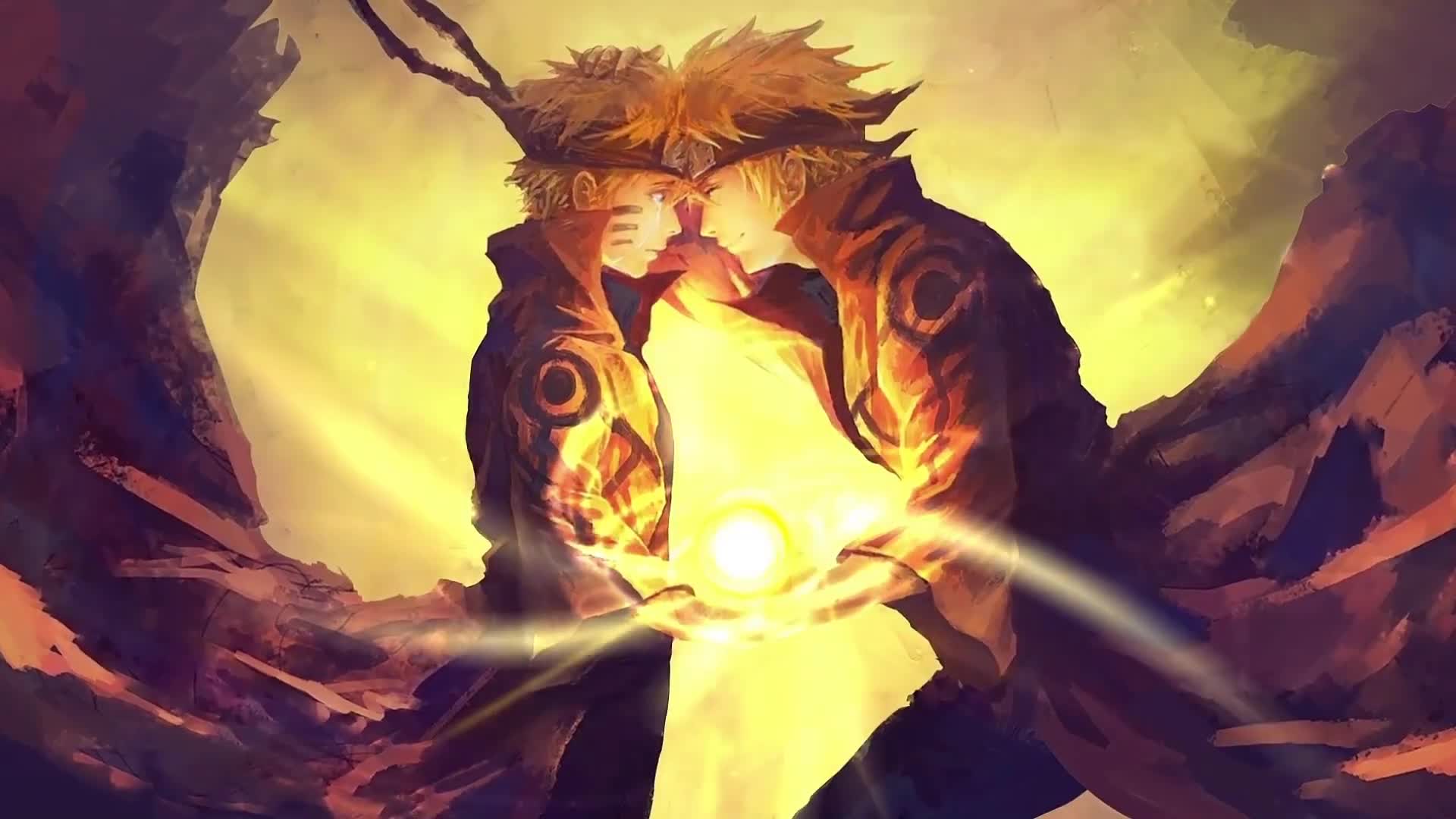 Fondo de Pantalla Animado Minato y Naruto de Naruto ☀️ en Movimiento