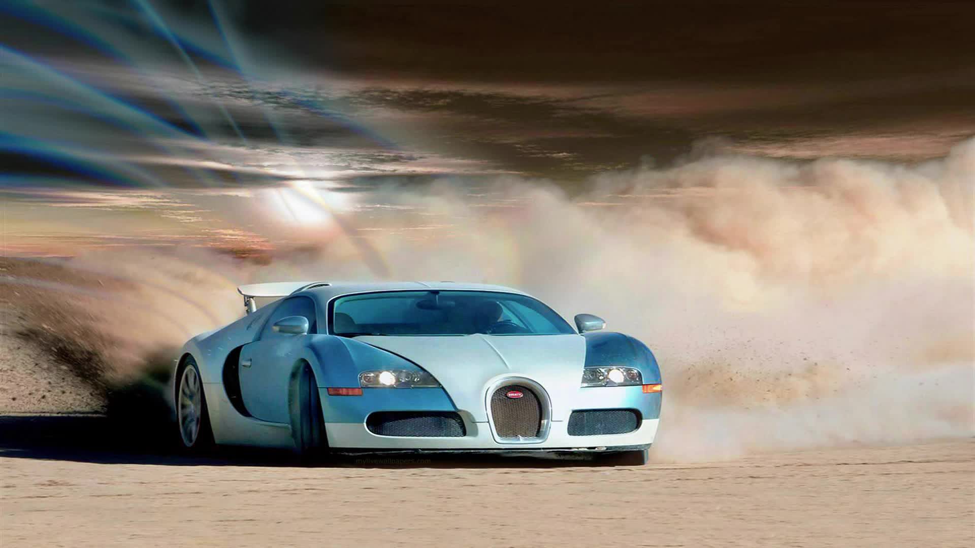 PC Bugatti Veyron Dust Live Wallpaper