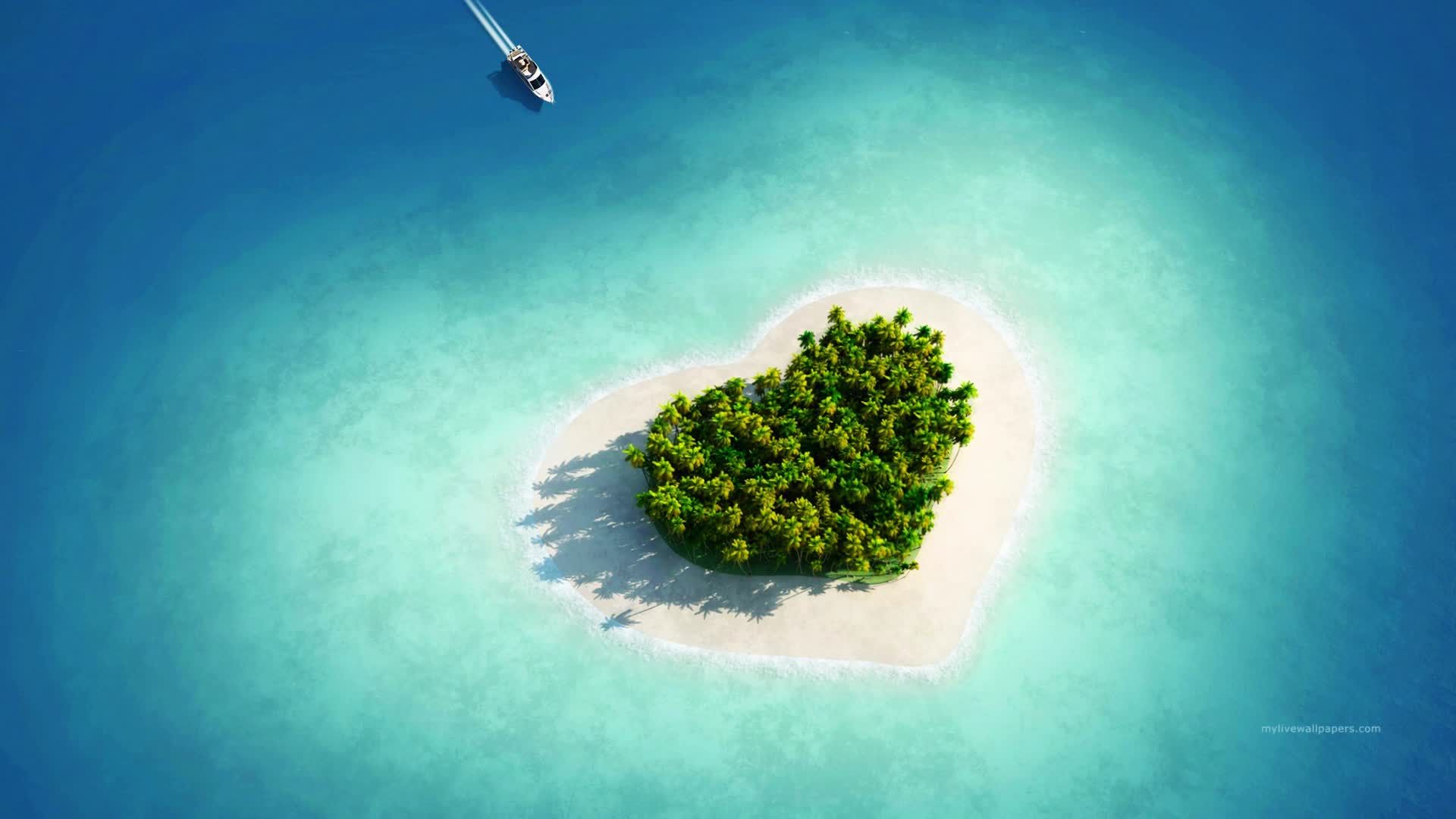 PC Heart Island Live Wallpaper