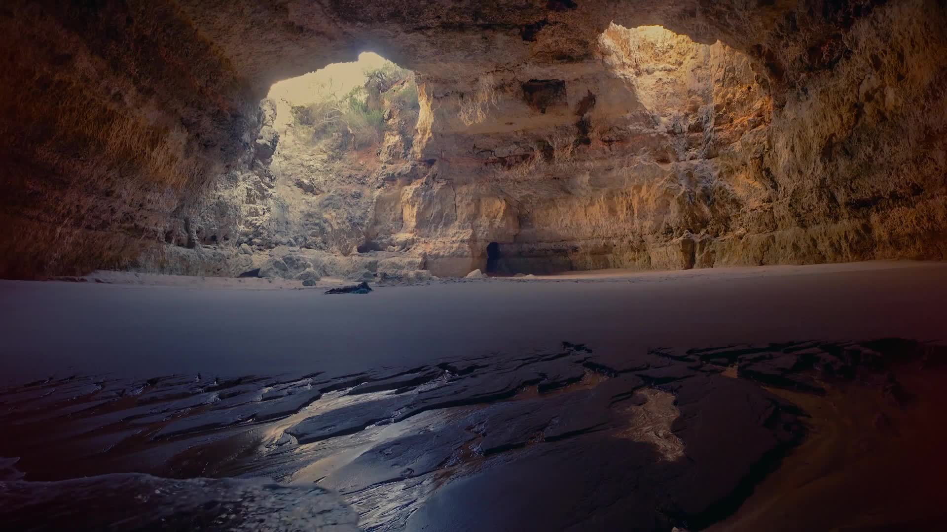 PC Cave Waves Live Wallpaper