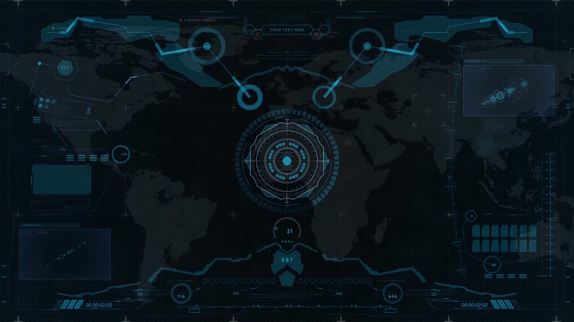 PC Sci Fi HUD Live Wallpaper