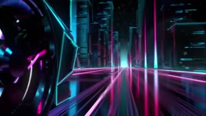 Fondo de Pantalla Animado Neones en la Carretera de Coches ? en Movimiento