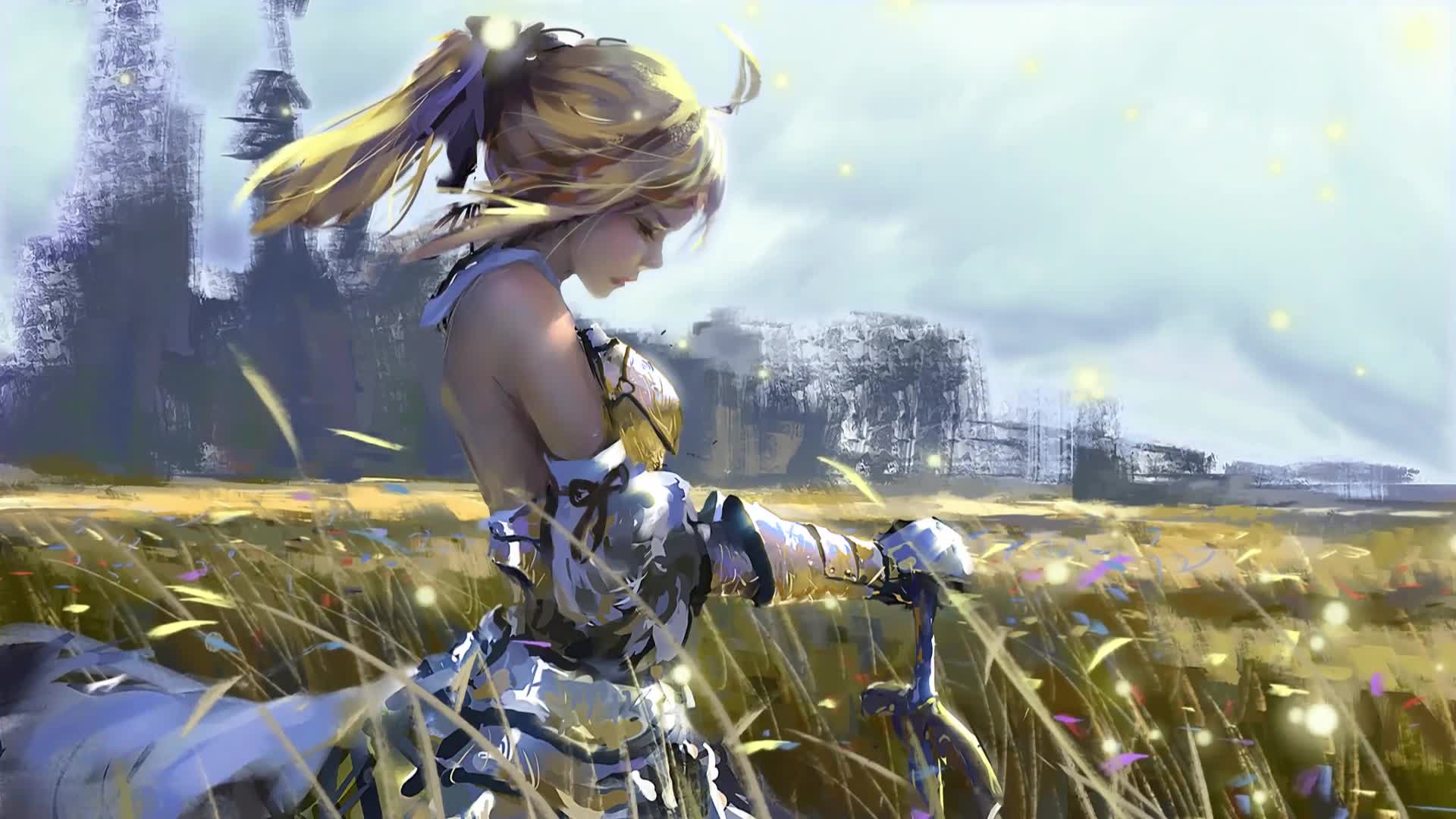 PC Fate Saber Lily Live Wallpaper