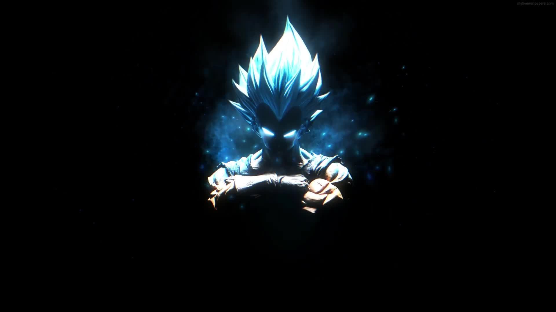Fondo de Pantalla Animado Vegeta Azul de Dragon Ball ☄️ en Movimiento