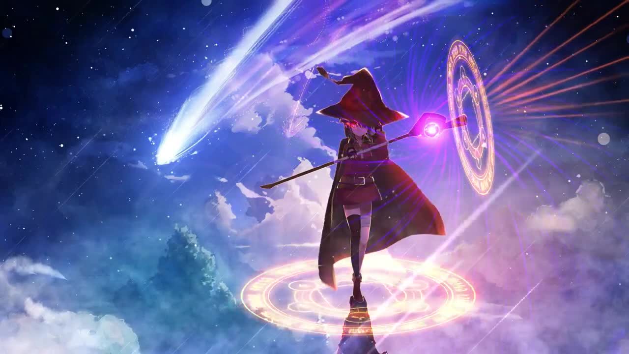 Fondo de Pantalla Animado Megumin Maga de KonoSuba⭐️ en Movimiento