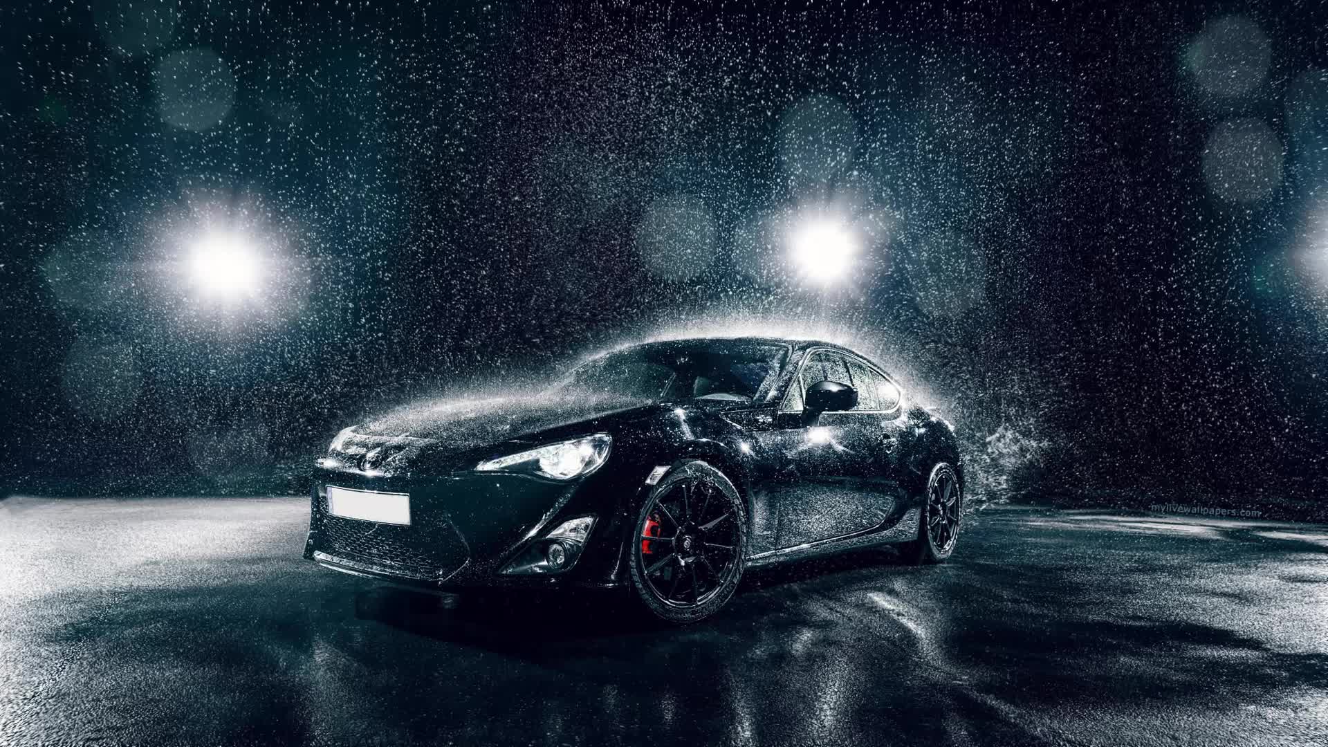 PC Toyota86 Rain Live Wallpaper