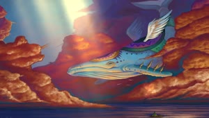 Fondo de Pantalla Animado Ballena de Colores de The Legend of Zelda ? en Movimiento