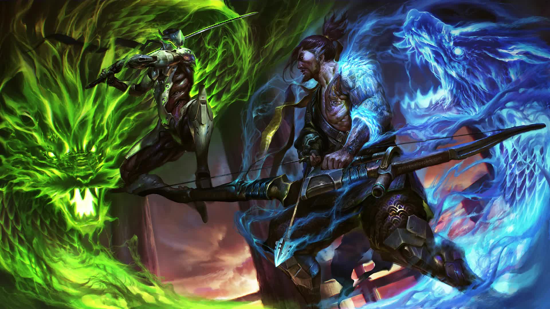 PC OverWatch Fight Live Wallpaper