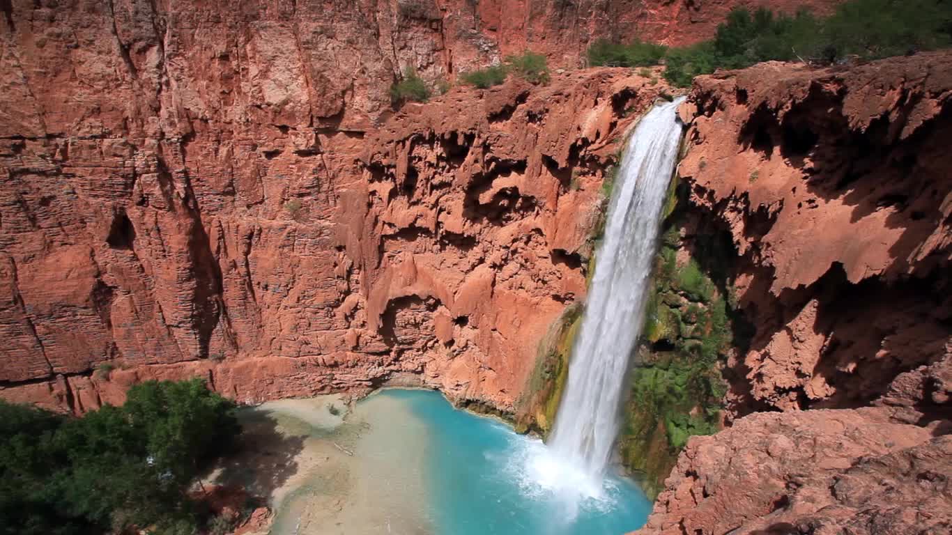 PC BrownRocks Waterfall Live Wallpaper