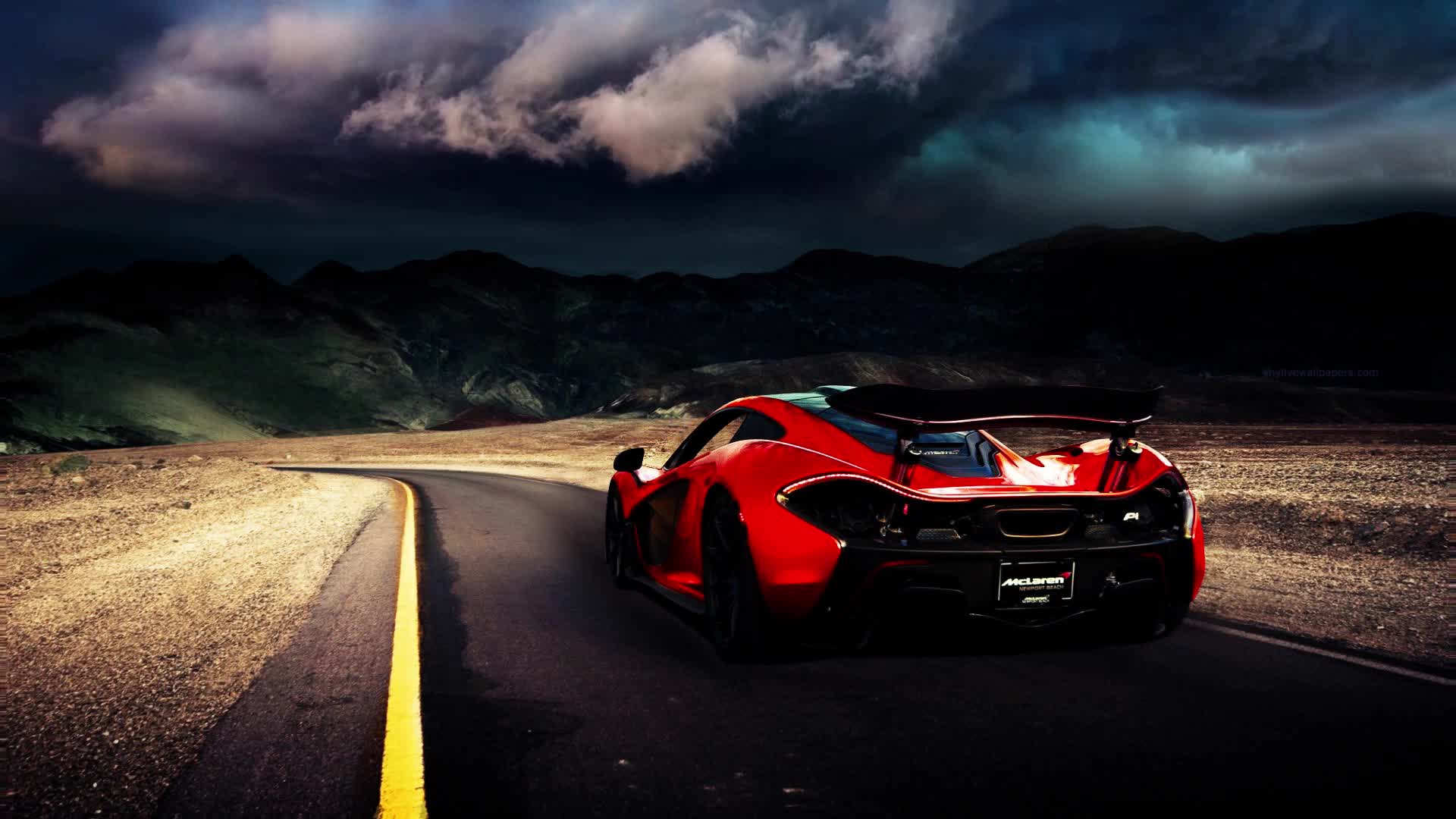 PC Red McLaren P1 Live Wallpaper