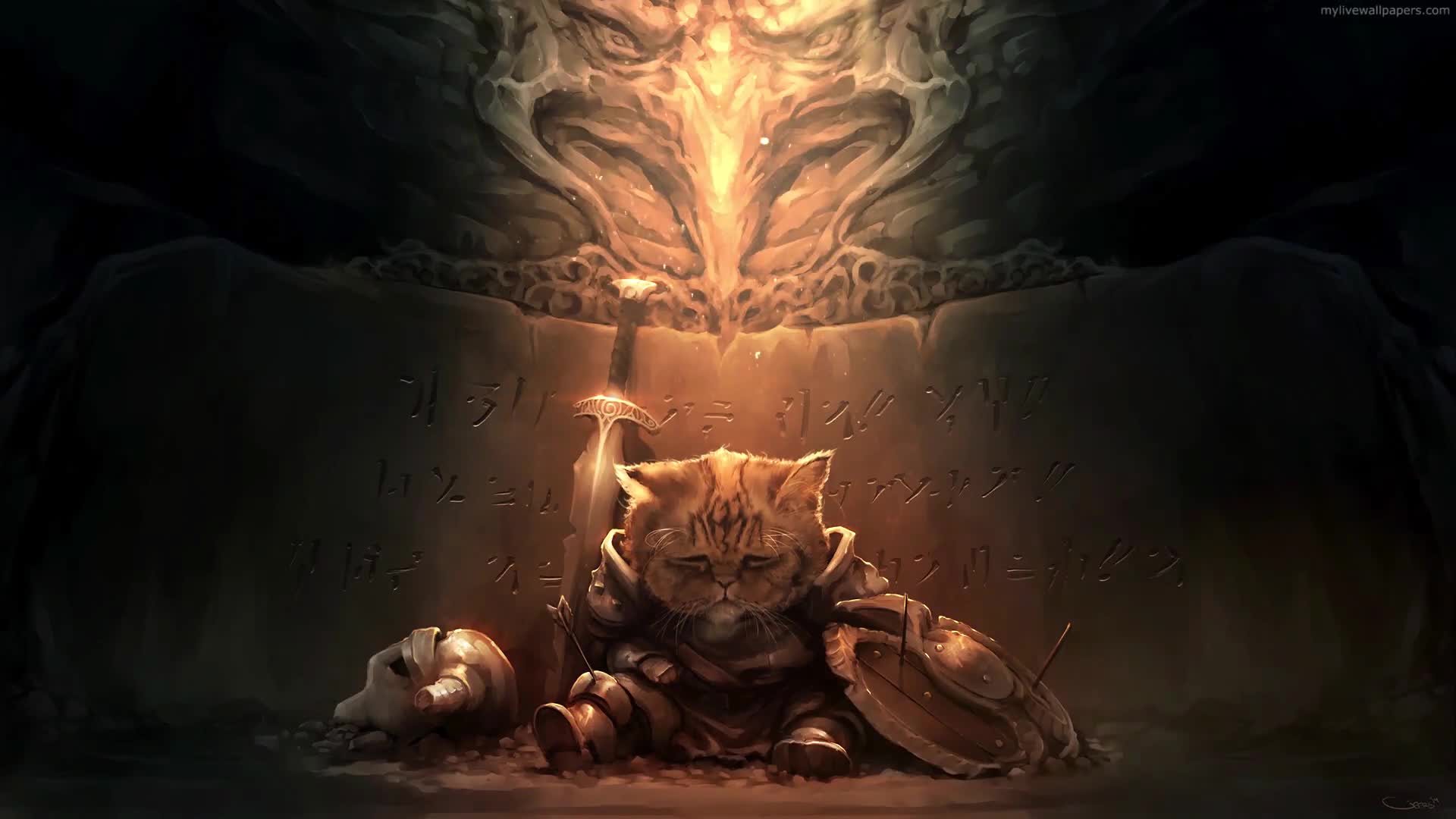 PC Sad Khajit Live Wallpaper