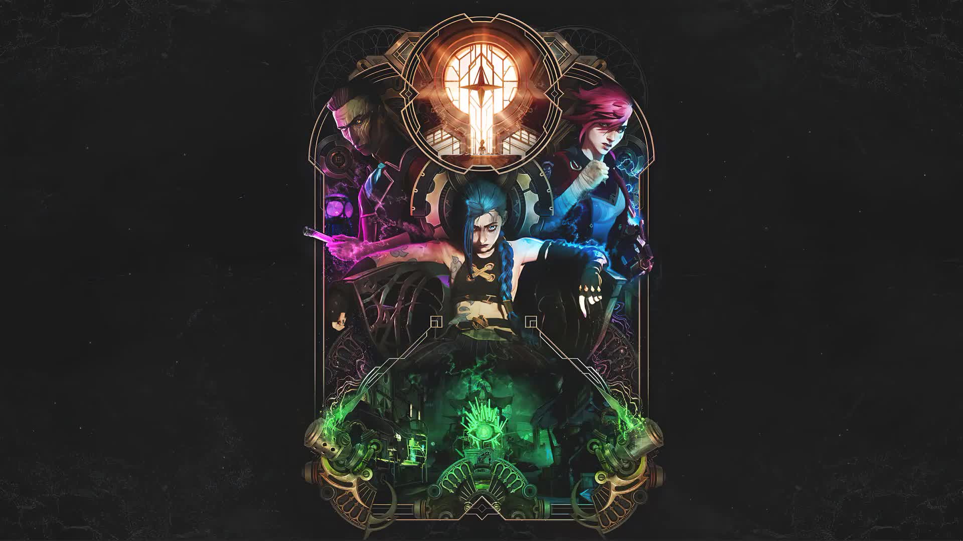 Fondo de Pantalla Animado Silco Vi  Jinx de Arcane ✨ en Movimiento